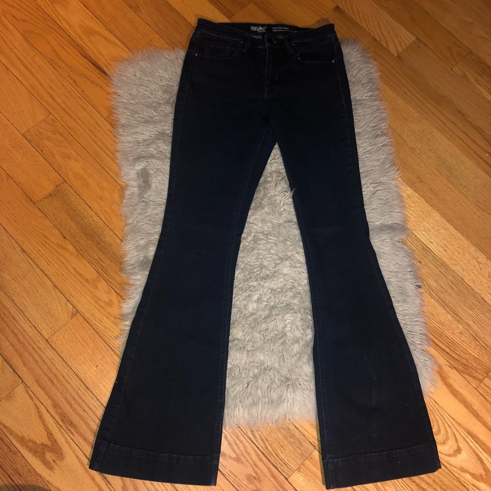 Denim - high rise flair jeans
